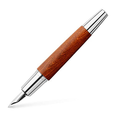 Faber-Castell 148210 - Füller e-motion Holz, dunkelbraun, Federbreite M, inkl. Geschenkverpackung und Konverter im Sale